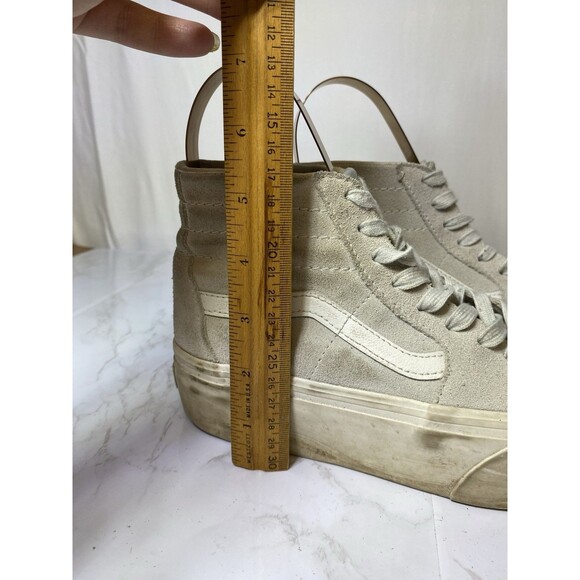 VANS Sk8-Hi Stackform Wedge Chunky Sneakers Sz Women 7/Men 5.5 Suede Gray - Picture 6 of 7